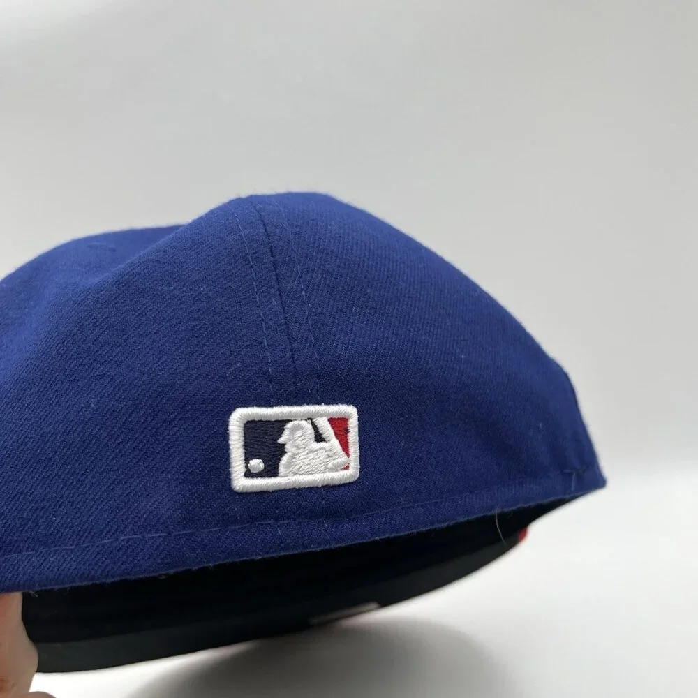 New Era 59fifty Philadelphia Phillies Red & Blue Fitted Cap Hat 7 1/8 MLB - Picture 4 of 10